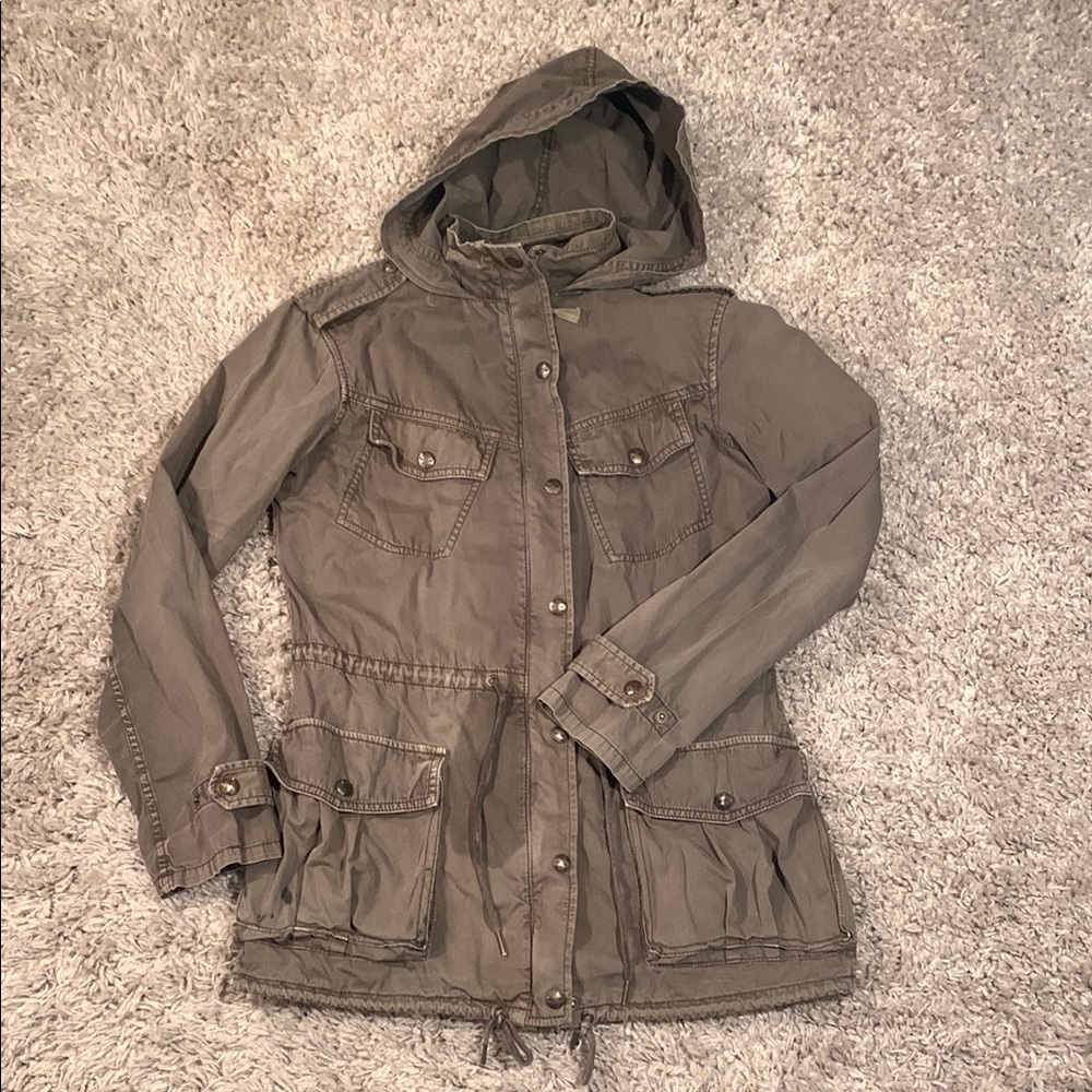 Talula Army Green Utility Jacket - Picture 2 of 5